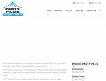 Tablet Screenshot of partyplus.co.nz